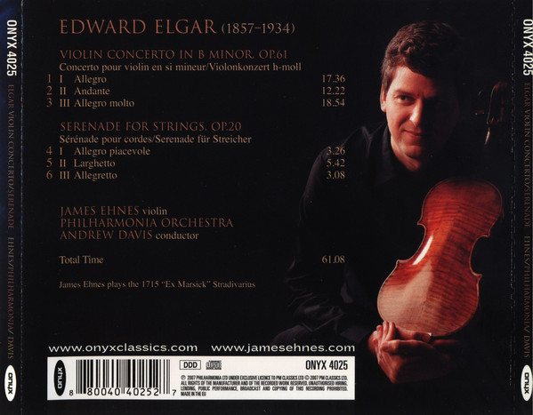 Elgar*, James Ehnes, Philharmonia Orchestra, Andrew Davis-1