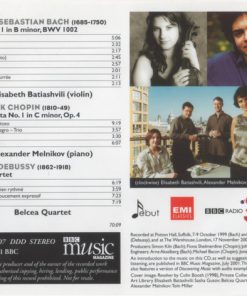 Bach* / Chopin* / Debussy* - Elisabeth Batiashvili · Alexander Melnikov · Belcea Quartet-4