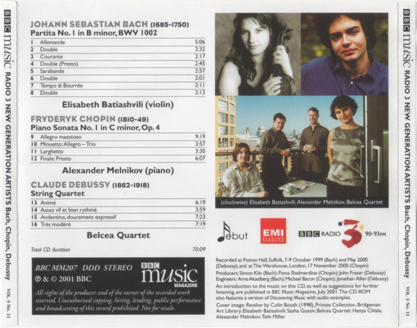 Bach* / Chopin* / Debussy* - Elisabeth Batiashvili · Alexander Melnikov · Belcea Quartet-4