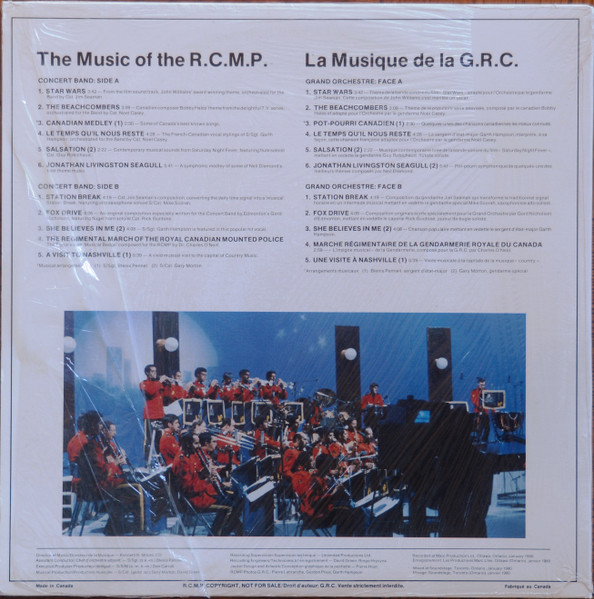 Royal Canadian Mounted Police Band = Royal Canadian Mounted Police Band-1