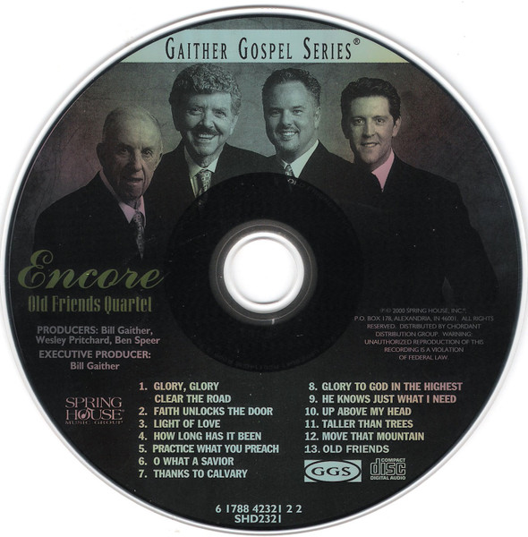 Old Friends Quartet - Encore (CD) (Mint (M)) - Image 3