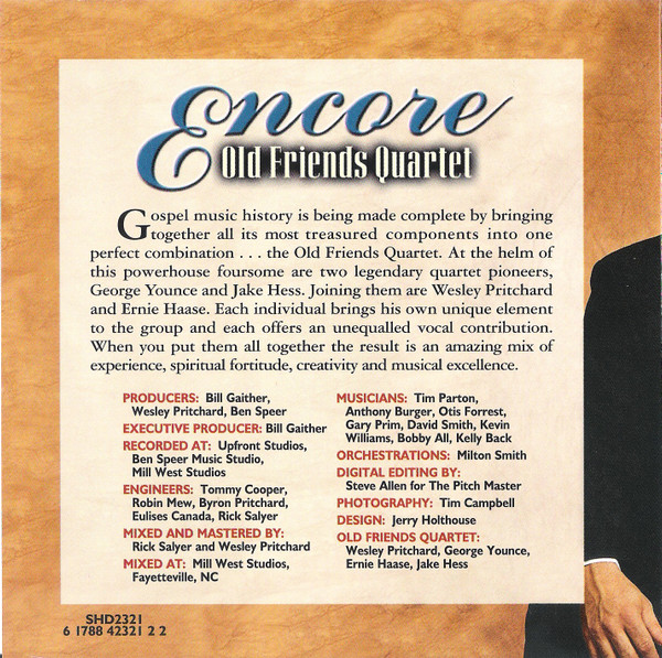 Old Friends Quartet - Encore (CD) (Mint (M)) - Image 5