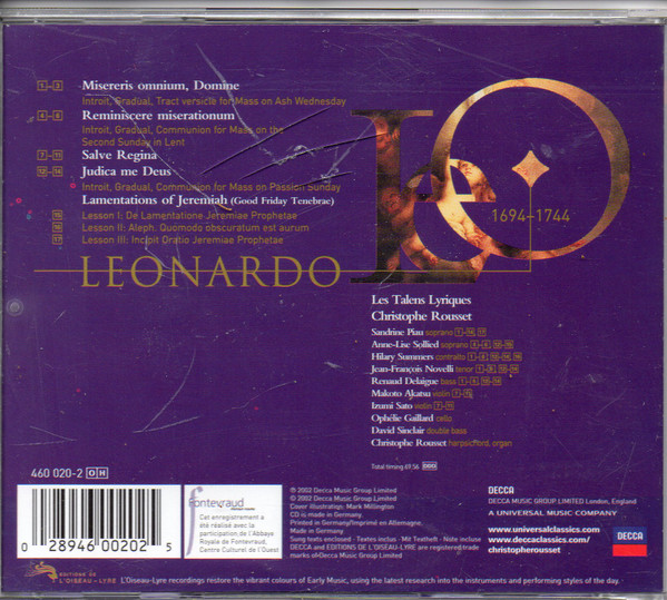 Leonardo Leo, Christophe Rousset, Les Talens Lyriques-4