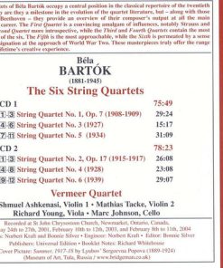 Bartok*, Vermeer Quartet-1