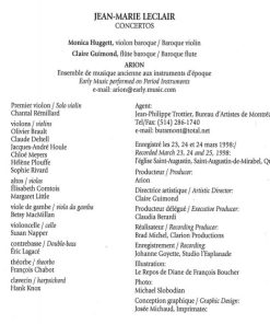 Jean-Marie Leclair / Monica Huggett, Claire Guimond, Arion*-2
