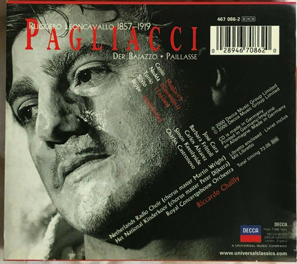 Leoncavallo* - Cura* · Frittoli* · Álvarez* · Keenlyside* · Netherlands Radio Choir* · Royal Concertgebouw Orchestra* · Riccardo Chailly-1