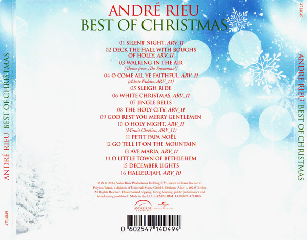 André Rieu And His Johann Strauss Orchestra* - Best Of Christmas (CD, Comp) (Mint (M)) - Image 3
