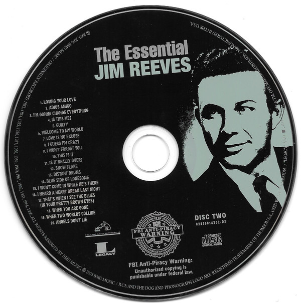 Jim Reeves - The Essential Jim Reeves (2xCD, Comp) (Mint (M)) - Image 4