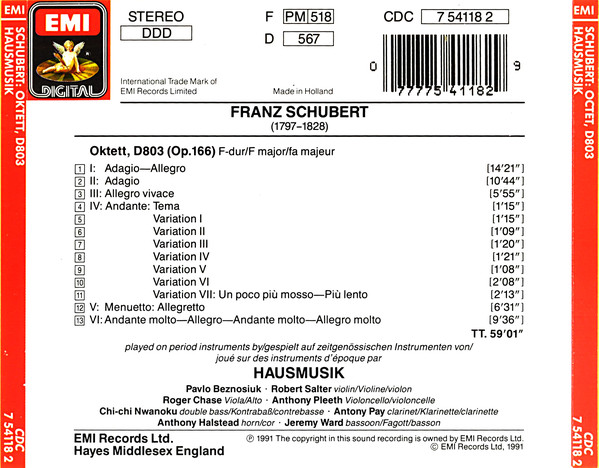 Franz Schubert, Hausmusik (2)-1