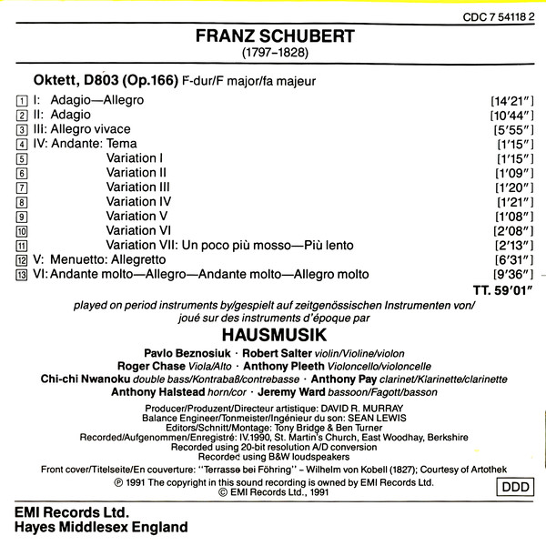 Franz Schubert, Hausmusik (2)-2