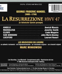 Georg Friedrich Händel - Annick Massis · Jennifer Smith (3) · Linda Maguire · John Mark Ainsley · Laurent Naouri · Les Musiciens Du Louvre · Marc Minkowski-1