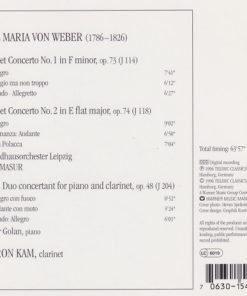 Weber*, Sharon Kam, Kurt Masur, Gewandhausorchester Leipzig, Itamar Golan-1