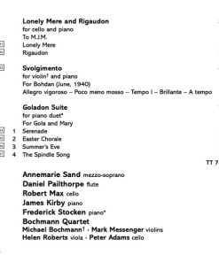Margaret Hubicki - Annemarie Sand, Daniel Pailthorpe, Michael Bochmann, Robert Max (2), James Kirby, Frederick Stocken, Bochmann Quartet*-4