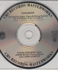 Ernest Chausson, Itzhak Perlman, Jorge Bolet, Juilliard String Quartet-1