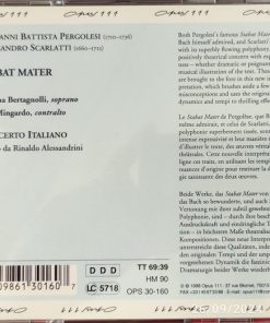 Giovanni Battista Pergolesi, Alessandro Scarlatti, Concerto Italiano, Rinaldo Alessandrini, Gemma Bertagnolli, Sara Mingardo-1