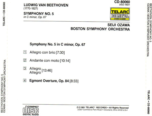 Beethoven* - Seiji Ozawa, Boston Symphony Orchestra-1