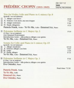 Frédéric Chopin, Emanuel Ax, Pamela Frank, Yo-Yo Ma-1