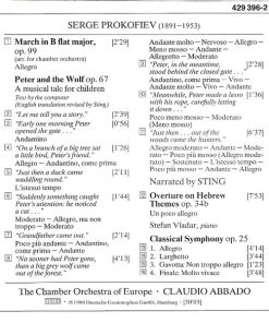 Prokofiev*, Sting, The Chamber Orchestra Of Europe, Claudio Abbado-3