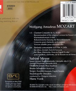 Mozart* - Sabine Meyer · Diethelm Jonas · Sergio Azzolini · Bruno Schneider · Staatskapelle Dresden · Hans Vonk-1