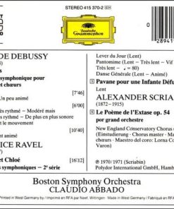 Debussy* / Ravel* / Scriabin* – Boston Symphony Orchestra · Claudio Abbado-1
