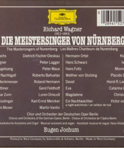 Richard Wagner - Dietrich Fischer-Dieskau, Catarina Ligendza, Christa Ludwig, Placido Domingo, Horst R. Laubenthal, Roland Hermann, Chor* Und Orchester Der Deutschen Oper Berlin, Eugen Jochum-1