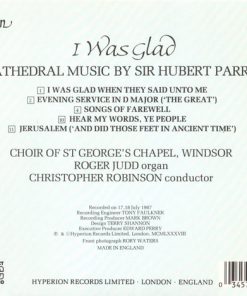 Charles Hubert Hastings Parry, The Choir Of St George's Chapel, Roger Judd, Christopher Robinson-1