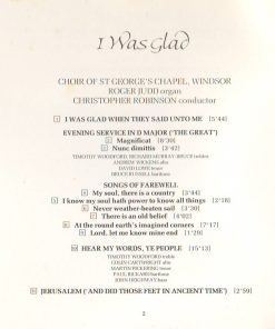 Charles Hubert Hastings Parry, The Choir Of St George's Chapel, Roger Judd, Christopher Robinson-4