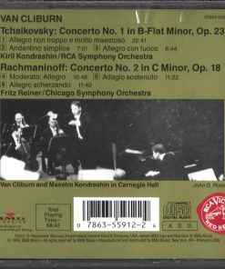 Van Cliburn, Tchaikovsky* - Kondrashin* / RCA Symphony* / Rachmaninov* - Reiner* / Chicago Symphony*-1