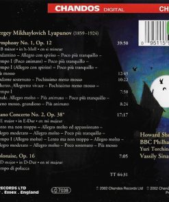 Lyapunov*, Howard Shelley, Vassily Sinaisky, BBC Philharmonic-1