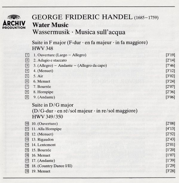 George Frideric Handel*, The English Concert · Trevor Pinnock-4