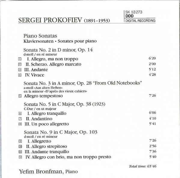 Prokofiev*, Yefim Bronfman-1