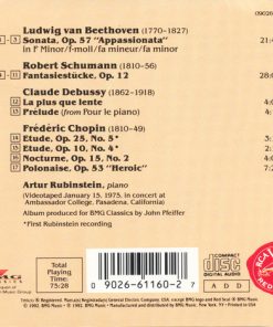 Arthur Rubinstein / Beethoven*, Schumann*, Debussy*, Chopin*-2