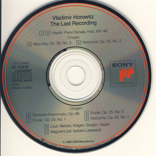 Vladimir Horowitz, Frédéric Chopin · Joseph Haydn · Franz Liszt · Richard Wagner-2