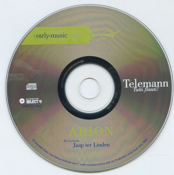 Telemann* - Arion* , Direction : Jaap ter Linden-2