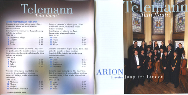 Telemann* - Arion* , Direction : Jaap ter Linden-4