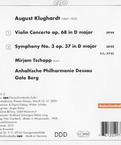 August Klughardt / Mirjam Tschopp, Anhaltische Philharmonie Dessau, Golo Berg-1