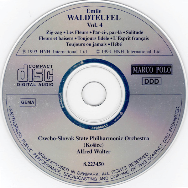 Emile Waldteufel* - Czecho-Slovak Philharmonic Orchestra (Košice)*, Alfred Walter-2