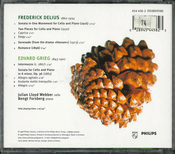 Grieg*, Delius*, Julian Lloyd Webber, Bengt Forsberg-1