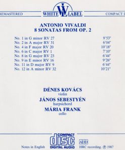 Antonio Vivaldi, Dénes Kovács, János Sebestyén, Mária Frank-1