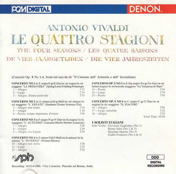 Antonio Vivaldi, I Solisti Italiani-1