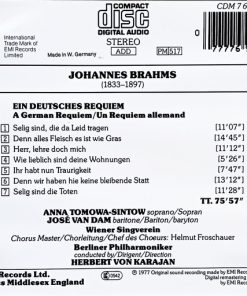 Johannes Brahms - Anna Tomowa-Sintow, José van Dam, Wiener Singverein, Berliner Philharmoniker, Herbert von Karajan-1