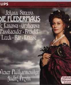 Johann Strauss*, Te Kanawa*, Gruberova*, Fassbaender*, Brendel*, Leech*, Bär*, Krause*, Wiener Philharmoniker, André Previn-0