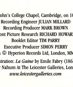 Joseph Jongen, Flor Peeters, The Choir Of St. John's College Cambridge*, London City Brass*, David Hill-3