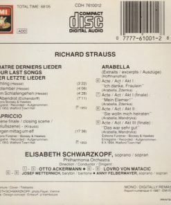 Richard Strauss / Elisabeth Schwarzkopf ; Philharmonia Orchestra, Otto Ackermann, Lovro Von Matacic-1