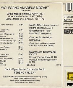 Wolfgang Amadeus Mozart - Maria Stader, Hertha Töpper, Ernst Haefliger, Ivan Sardi, Ferenc Fricsay-1