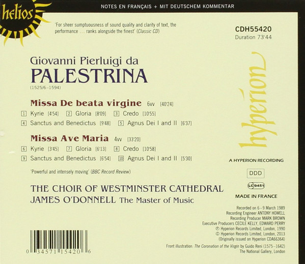 Giovanni Pierluigi da Palestrina / The Choir Of Westminster Cathedral*, James O'Donnell (2)-1