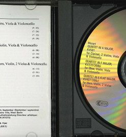 W. A. Mozart* - Sabine Meyer, Hansjörg Schellenberger, Norbert Hauptmann, Philharmonia Quartet Berlin*-2