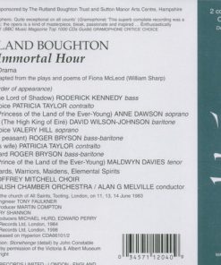 Rutland Boughton - Anne Dawson, Patricia Taylor, Maldwyn Davies, David Wilson-Johnson, Roger Bryson (3), Roderick Kennedy, The Geoffrey Mitchell Choir, English Chamber Orchestra, Alan G. Melville-1