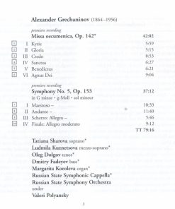Grechaninov* - Russian State Symphonic Cappella*, Russian State Symphony Orchestra, Valeri Polyansky*-4