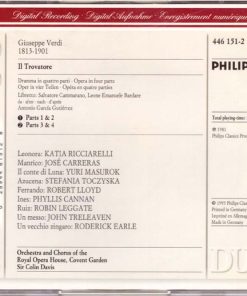 Verdi*, José Carreras, Katia Ricciarelli, Yuri Mazurok, Stefania Toczyska, Robert Lloyd (4), Chorus Of The Royal Opera House, Covent Garden, Orchestra Of The Royal Opera House, Covent Garden, Sir Colin Davis-1